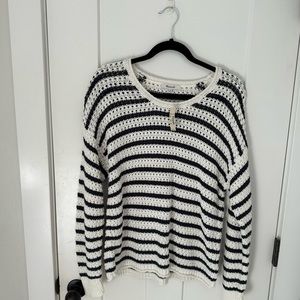 Madewell Sweater - Size Medium- Black and White